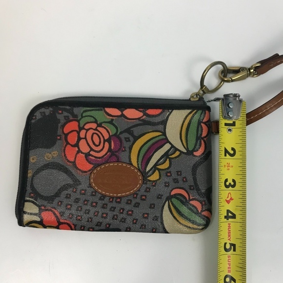 Fossil Vibrant Graphics Floral Wristlet - Picture 3 of 7